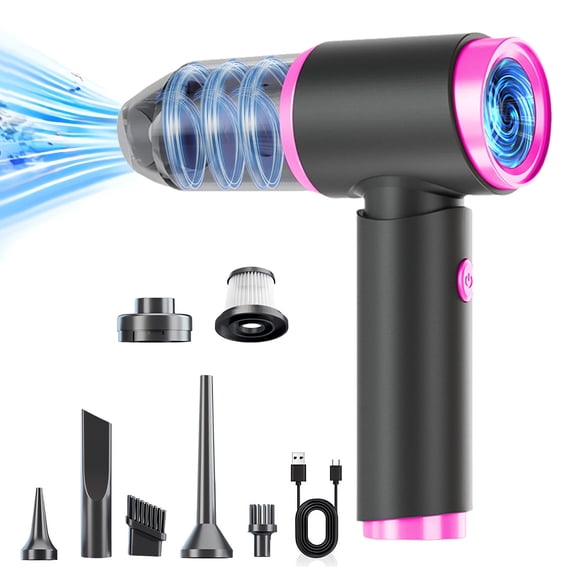 YIMWNYI Wireless Handheld Car Vacuum Cleaner, 5000PA High Suction Power, Portable and Convenient for Home & Car Cleaning, Includes Multifunctional Accessories for Tight Corners