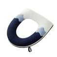 thumbnail image 1 of YIMWNYI Zipper Model Toilet Seat Cover, Embroidered Toilet Seat Cover, Waterproof Household Toilet Seat Protector, Four Seasons Universal Toilet Seat Washer, Soft & Easy to Clean, 1 of 6