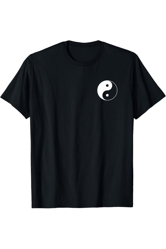 YIN YANG SYMBOL TAOISM CHINESE EAST ASIAN PHILOSOPHY T-ShirtMen's and women's gift, black and white T-shirt, size: Extra large S-4XL