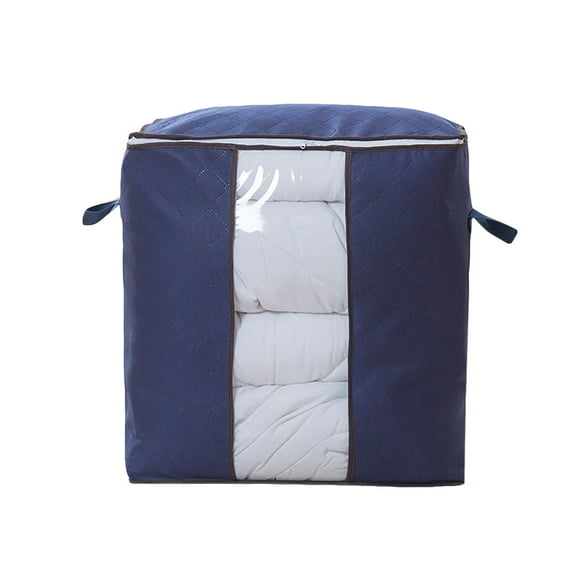 YINECHENCER Foldable Large Non-woven Clothes Quilt Blanket Zipper Storage Bag Organizer Box
