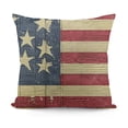 thumbnail image 1 of YINGXI  4th of July Patriotic Independence Throw Pillow Cover,Memorial Day Stripes America Flag Stars Decor Cushion Case for Sofa Couch 22x22in, 1 of 5
