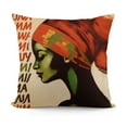 thumbnail image 1 of YINGXI African Woman Outdoor Pillows Home Decor Throw Pillow Cushion Case for Sofa Couch 20x20in, 1 of 5