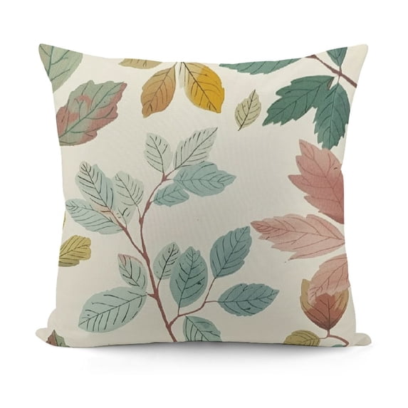 YINGXI Autumn Thanksgiving Throw Pillow Covers Fall Leaf Floral Pillow Cases Decorative Cushion Cases for Sofa Living Room 22x22in