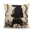 thumbnail image 1 of YINGXI Be Eggs Black Throw Pillow Covers, Decoration for Sofa Couch 22x22in, 1 of 5