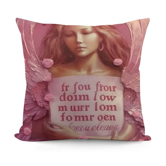 YINGXI Best Gift for Mother I Love You Mom My Biggest Fan Pink Throw Pillow Case Cushion Cover Home Office Decorative Square 12x12in