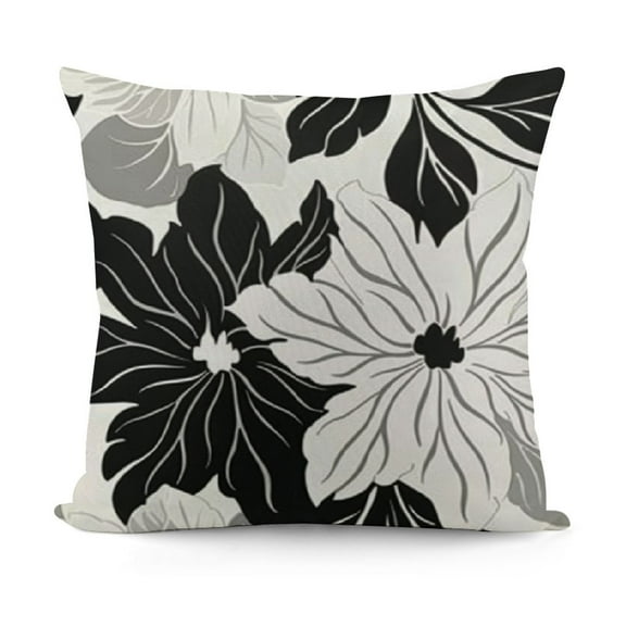 YINGXI Black Grey Beige Decorative Pillow Covers, Geometric Elegant Gray White Decor Spring Summer Throw Pillows Cushion Case for Sofa Bed Decoration 18x18in