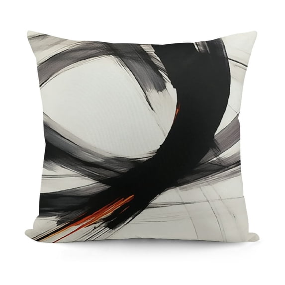 YINGXI Black White Abstract Art Line Pillow Covers Modern Print Decorative Pillowcases Farmhouse Throw Cushion Case Decor for Couch Sofa Bed 24x24in