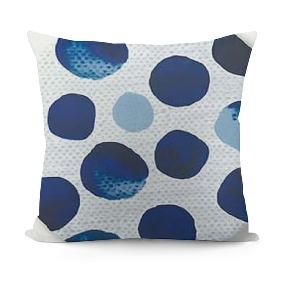 YINGXI  Blue Dot Pattern Pillowcases Seamless Polka Art Design Pillow Case Decorative Throw Pillow Cover for Home Sofa Office 18x18in