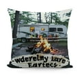 thumbnail image 1 of YINGXI Camper Pillow Covers-Camper Gifts,Camping Throw Flannel Pillow Covers, Friends Party Decorative Camping Pillow Covers Gifts，Best Gifts for Rv Owners, Rv Decor Gifts 12x12in, 1 of 5
