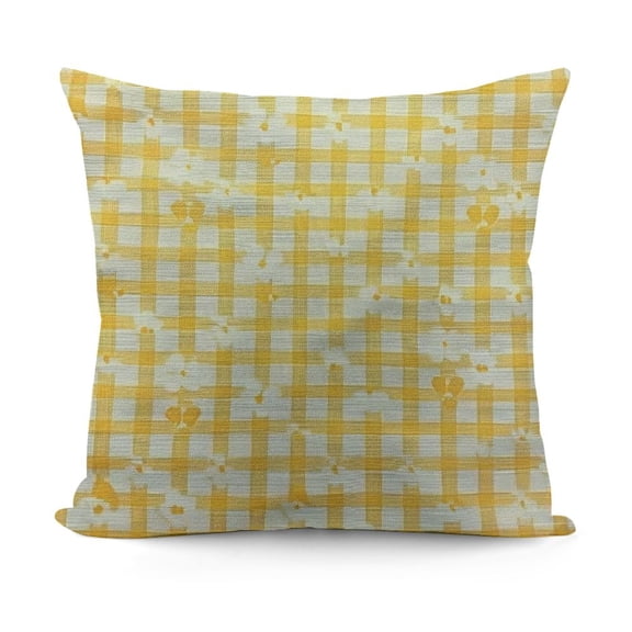 YINGXI Checkered Throw Pillow Cover Mesh Grid Line Striped Pillow Case Decorative Men Women Boy Girl Room Cushion Cover for Home Couch Bed 18x18in