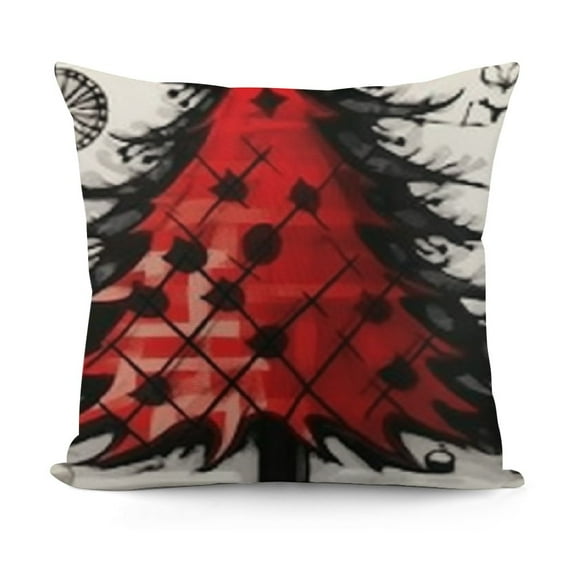 YINGXI Christmas Decorative Pillows for Home Sofa Couch 12x12in