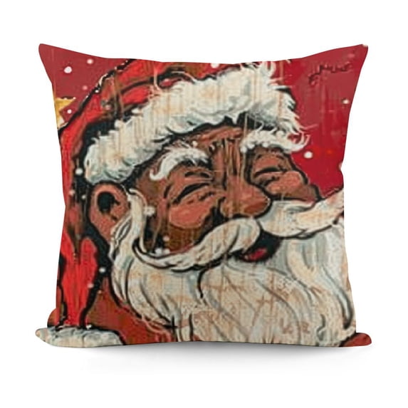 YINGXI Christmas Girl Decorative Throw Pillow Covers, Believe Cushion Case Decor, Winter Holiday Farmhouse Home Decoration 20x20in