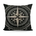 thumbnail image 1 of YINGXI  Compass Rose Farmhouse Pillow Cover Home Decor Throw Pillow Case Cushion Cover for Sofa Couch 20x20in, 1 of 5