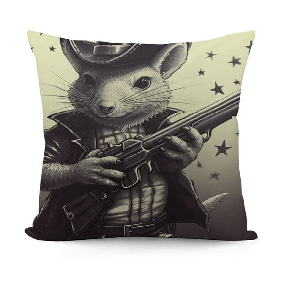 YINGXI Cowboy Possum Meme Throw Pillow Covers case,You've Yee'd Your Last Haw Cowboy Possum Meme Pillow Covers case 18x18in