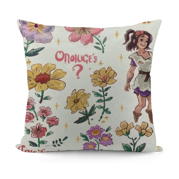 YINGXI Danish Pastel Floral Pillow Covers, Gifts for Women Teenage Girls, for Kids, Danish Pastel Room Decor, Room Decor 24x24in