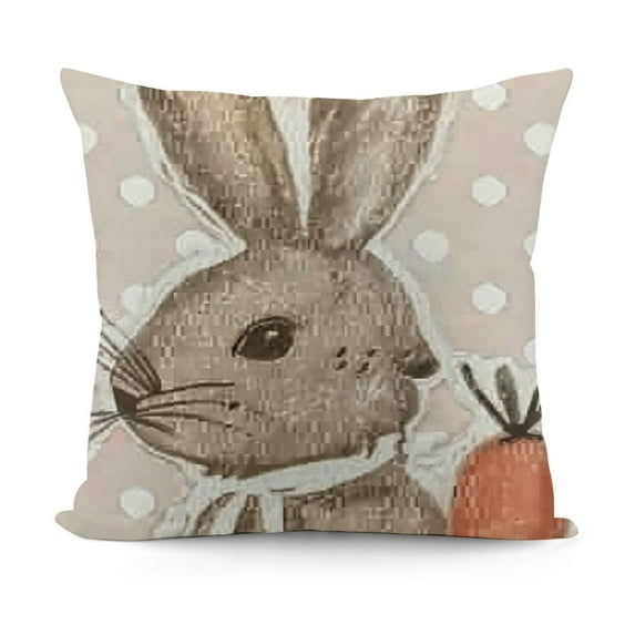 YINGXI Decorations Holiday Farmhouse Pillow Case for Home Sofa Couch Decor (Grey) 20x20in