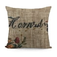 thumbnail image 1 of YINGXI Decorative Farmhouse Pillow Cover Rustic Style Throw Pillow Cover with Welcome to Our Ranch, Cover only 24x24in, 1 of 5