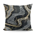 thumbnail image 1 of YINGXI  Decorative Throw Pillow Case, Abstract Charcoal Hues of Natural Stone Style Ornaments and Stains Modern, Couch Bedroom Living Room Cushion Cover,Dark Grey Camel 20x20in, 1 of 5