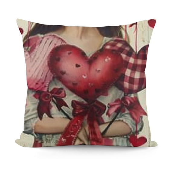 YINGXI Decorative Throw Pillow Covers, All You Need is Cushion Case Decor, Anniversary Wedding Home Decoration for Sofa 24x24in