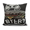 thumbnail image 1 of YINGXI Eat Sleep Game Repeat - Decorative Cozy Soft Throw Pillowcase Square Couch Cushion Cover for Home Decor Sofa Living Room Bed Car 20x20in, 1 of 5