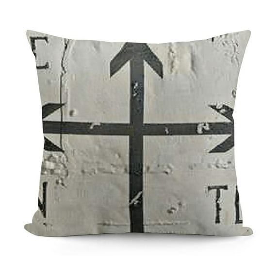 YINGXI Embroidered Farm Arrow Decorative Throw Pillow Cover, Farm House Pillow 24x24in