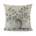 thumbnail image 1 of YINGXI Eucalyptus Leaves Decorative Pillow Cover Summer Truck Throw Pillow Case Buffalo Plaids Cushion Cover for Home Office Sofa Couch Decoration 24x24in, 1 of 5