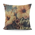 thumbnail image 1 of YINGXI Eucalyptus Leaves Joyful in Hope Bird Throw Pillow Covers, Seasonal Spring Fall Terracotta sage Flowers Cushion Case for Sofa Couch 18x18in, 1 of 5