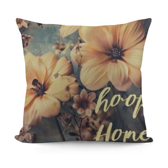 YINGXI Eucalyptus Leaves Joyful in Hope Bird Throw Pillow Covers, Seasonal Spring Fall Terracotta sage Flowers Cushion Case for Sofa Couch 18x18in