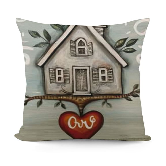 YINGXI Eucalyptus Throw Pillow Covers Truck Decorative Decoration for Home (Grey) G535-18 18x18in