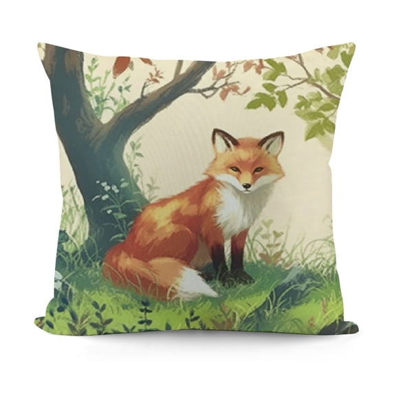 YINGXI Fall Animals Throw Pillow Covers Decorative Pillows for Sofa Couch Fall Decor 12x12in