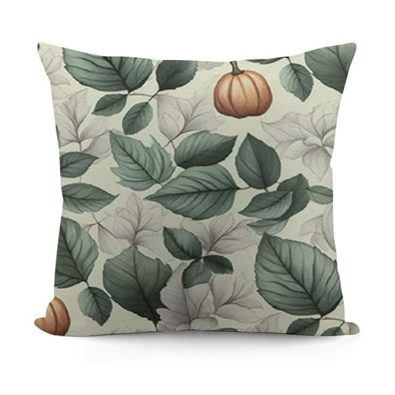 YINGXI Fall Pillow Covers Pumpkin and Fall Decor Pillowcase Linen Autumn Thanksgiving Decorative Outdoor Throw Pillow Covers Warm Tones for Couch Home 18x18in