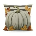 thumbnail image 1 of YINGXI Fall Pillow Covers Pumpkin Leaf Branch and Stripes Fall Decor Pillowcase Linen Autumn Thanksgiving Decorative Outdoor Throw Pillow Covers Farmhouse Cushion Case for Couch Home 24x24in, 1 of 5
