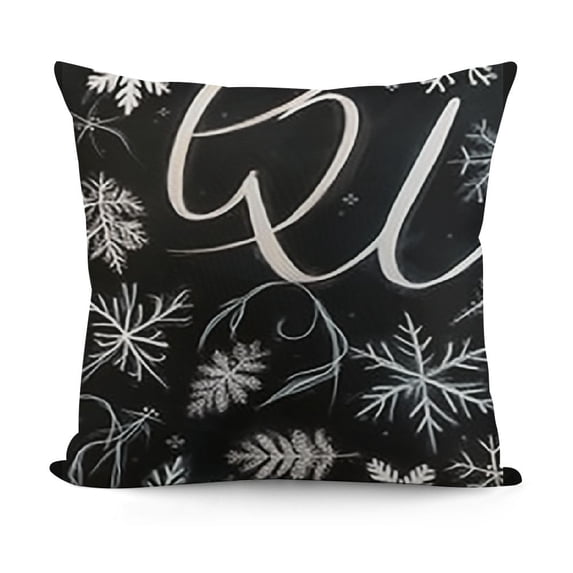 YINGXI Fall Throw Pillow Covers Farmhouse Cushion Decor Case Black Fall Stripes Seasonal Blessings Thanksgiving Decorations 24x24in