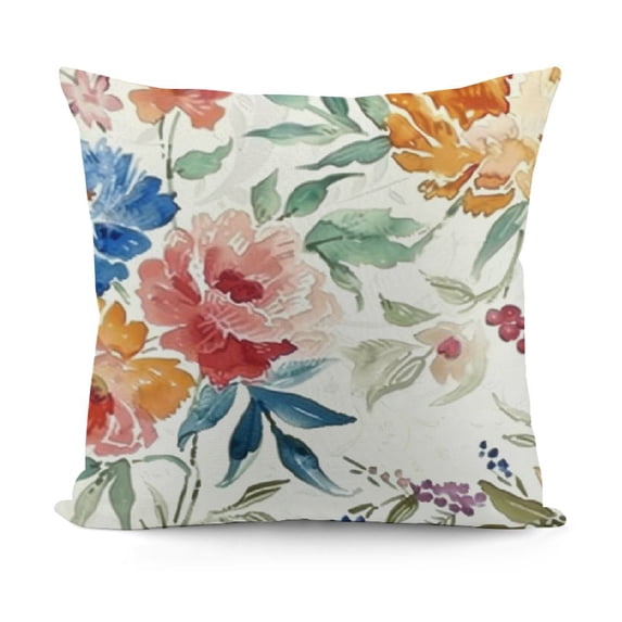 YINGXI Flower Throw Pillow Covers Pink Floral Decorative Throw Pillow Cases Soft Velvet Outdoor Cushion Covers for Sofa Couch Bedroom Home Decor 22x22in