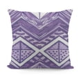 thumbnail image 1 of YINGXI  Geometric Throw Pillow Cushion Case, Home Phrase Minimal Zigzag Squama Dahlia Flower Petals Chevron Tribal, Modern Accent Double-Sided Digital Printing,Lavender and White 18x18in, 1 of 5