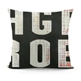 thumbnail image 1 of YINGXI Go Jump in The Lake Black Background Summer Decorative Throw Pillow Cover Case Home Living Room Bed Sofa Car 20x20in, 1 of 5