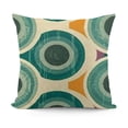 thumbnail image 1 of YINGXI  Green Abstract Throw Pillow Covers Geometric Pillow Cases Coastal Style Decorative Cushion Cases for Sofa Couch Living Room 22x22in, 1 of 5