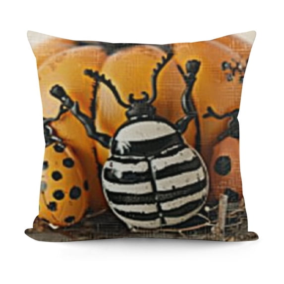 YINGXI Halloween Pillowcases Halloween Pillow s Pumpkin Throw Pillow s Halloween Decor Faux Linen, Fall Pillow Thanksgiving Decor 24x24in