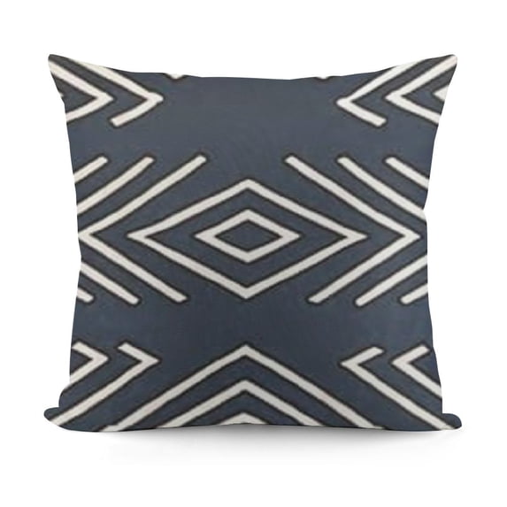 YINGXI Home Sofa Decorative Throw Pillow Cover Mud Cloth Inspired Case Mountain Stripes Pillow Cushion Case Cover Cotton Linen Pillow Case 12x12in