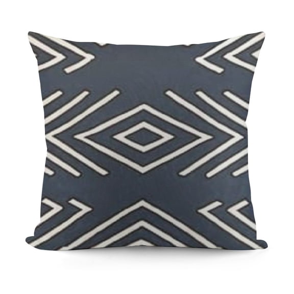 YINGXI Home Sofa Decorative Throw Pillow Cover Mud Cloth Inspired Case Mountain Stripes Pillow Cushion Case Cover Cotton Linen Pillow Case 22x22in