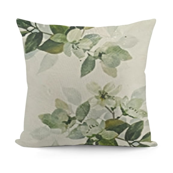 YINGXI  Home Sweet Home Eucalyptus Leaves Green Throw Pillow Covers,Spring Summer Seasonal Decorations for Home 12x12in