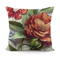 thumbnail image 1 of YINGXI Vintage Rustic Floral Throw Pillow Cover, Elegant Decorative Cushion Cover for Home 24x24in, 1 of 5
