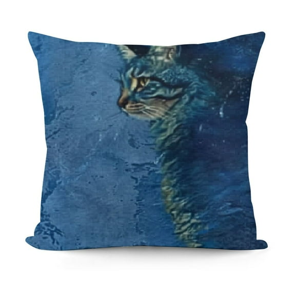 YINGXI Ice Crushed Velvet Throw Pillow Covers Navy Blue Pillow Cases Square Decorative Cushion Covers for Sofa Couch Car 18x18in
