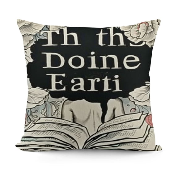 YINGXI Just One More Chapter Book Pillow Cover, Motivational Reader Quotes Decorative Couch Throw Pillow Cover, Book Lover Flannel Square Pillow Case Gifts for Readers Writers 12x12in