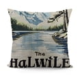 thumbnail image 1 of YINGXI  Lake/My Happy Place Home Decorative Pillow Case Cover 18x18in, 1 of 5