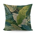 thumbnail image 1 of YINGXI Leaf Pillow Case Banana Leaves Botanical Plant Throw Pillow Cover for Home Sofa Decorative Square Cushion 24x24in, 1 of 5