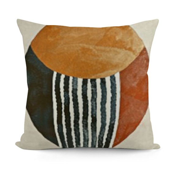 YINGXI Leaves Decorative Throw Pillow Covers, Geometry Line Pillowcase Decoration, Modern Art Cushion Case Home Decor 12x12in