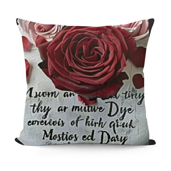 YINGXI Mother’s Day Gifts for Mom from Daughter - for Mom Flannel Throw Pillow Case Cushion Cover Couch Decorative () 12x12in