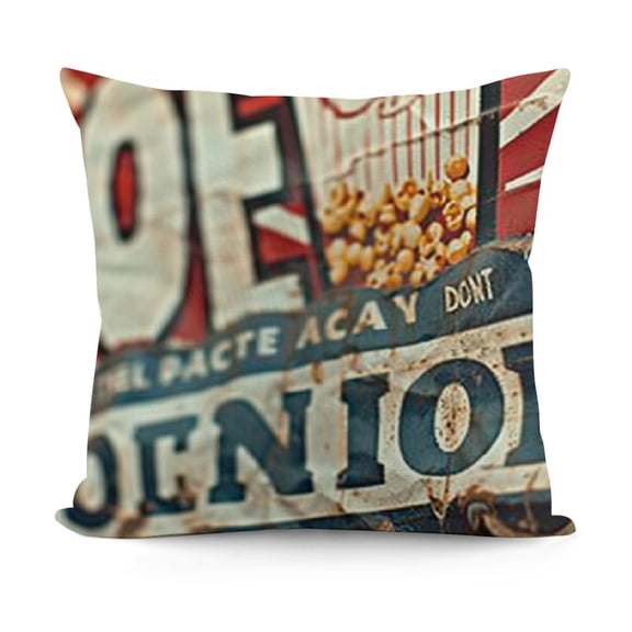 YINGXI Movie Theater Throw Pillow Covers Tonight Quotes Cushion Cover with ,Film Projector, Pattern Home Decorative Pillowcases 18x18in