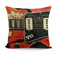 thumbnail image 1 of YINGXI Music Theme Throw Pillow Covers Around Music Instruments Pattern Standard Pillowcase ative Couch 20x20in, 1 of 5